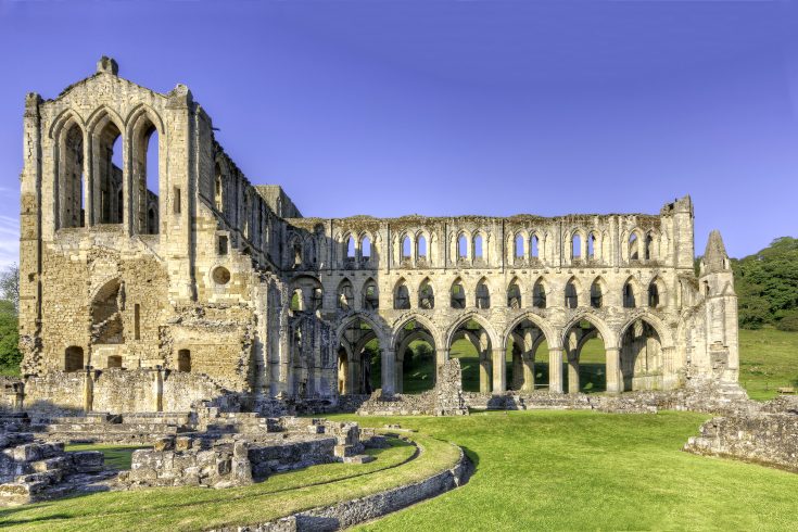 Rievaulx Abbey View from the side